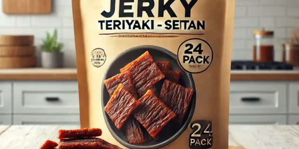 primal spirit food vegan jerky teriyaki - seitan 24 pckts​