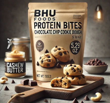 bhu foods protein bites chocolate chip cookie dough 5.29 oz​